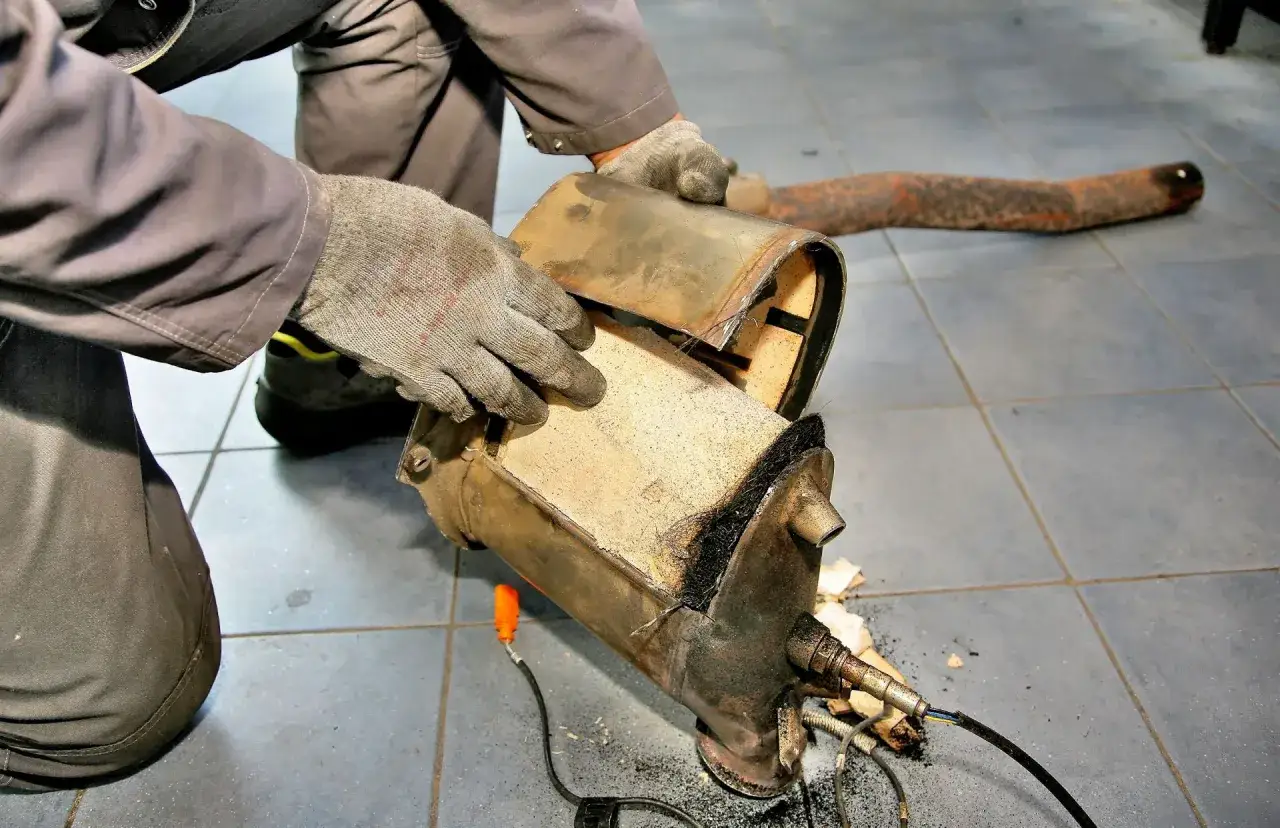 uszkodzony silnik diesel DPF